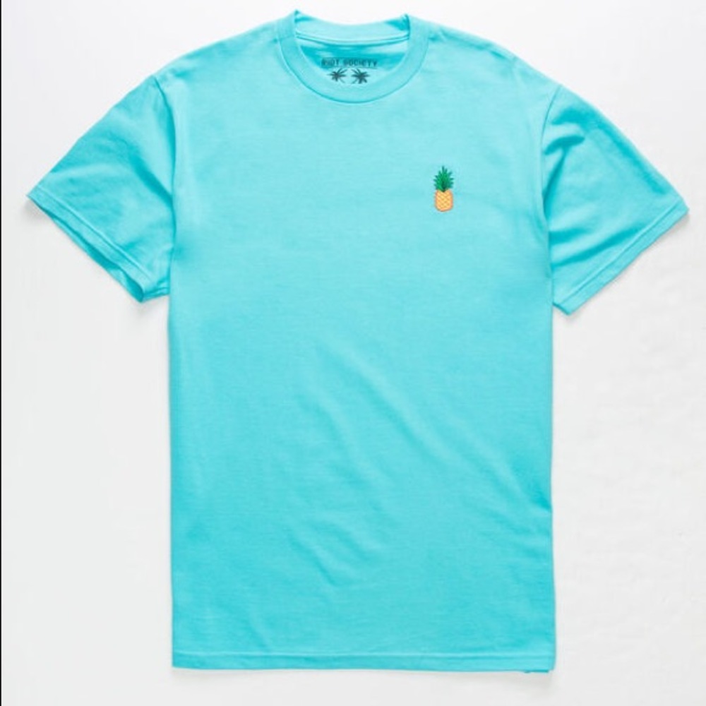 Urban Outfitters Blue Cropped Shirt